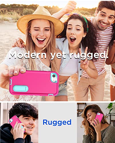 Aicase For Iphone Se 3Rd Gen (2022),2Nd (2020), Iphone 8/7/6 Case Built-In Kickstand With Glass Protector,Heavy Duty Drop Protection Full Body Rugged Shockproof Military Protective Cover_13 #TOP6