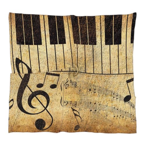 Piano Keyboard Notes Square Silk Scarf for Women Fashion Printed Satin Neck Silk Satin Bandana Lightweight Neckerchief Hair Wrap Scarves 23.6