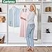 Carbrea Translucent Garment Bag - 15 Packs Garment Bags for Hanging Clothes Dress Bag Suit Bags for Closet Storage Travel - 24