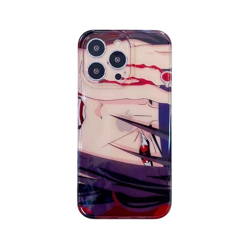 for iPhone 14 Pro Max Case Cover, Japan Cartoon Anime Soft Silicone Case Cute Manga Character Shockproof Protective Transparent Back Cover for iPhone 14 Pro Max (Sasu)