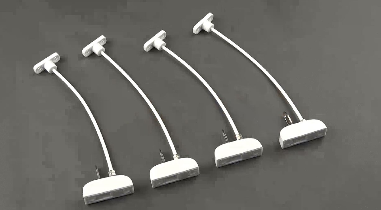 Neoteck 2 Cierres De Seguridad Para Ventanas Y Puertas De UPVC, Color