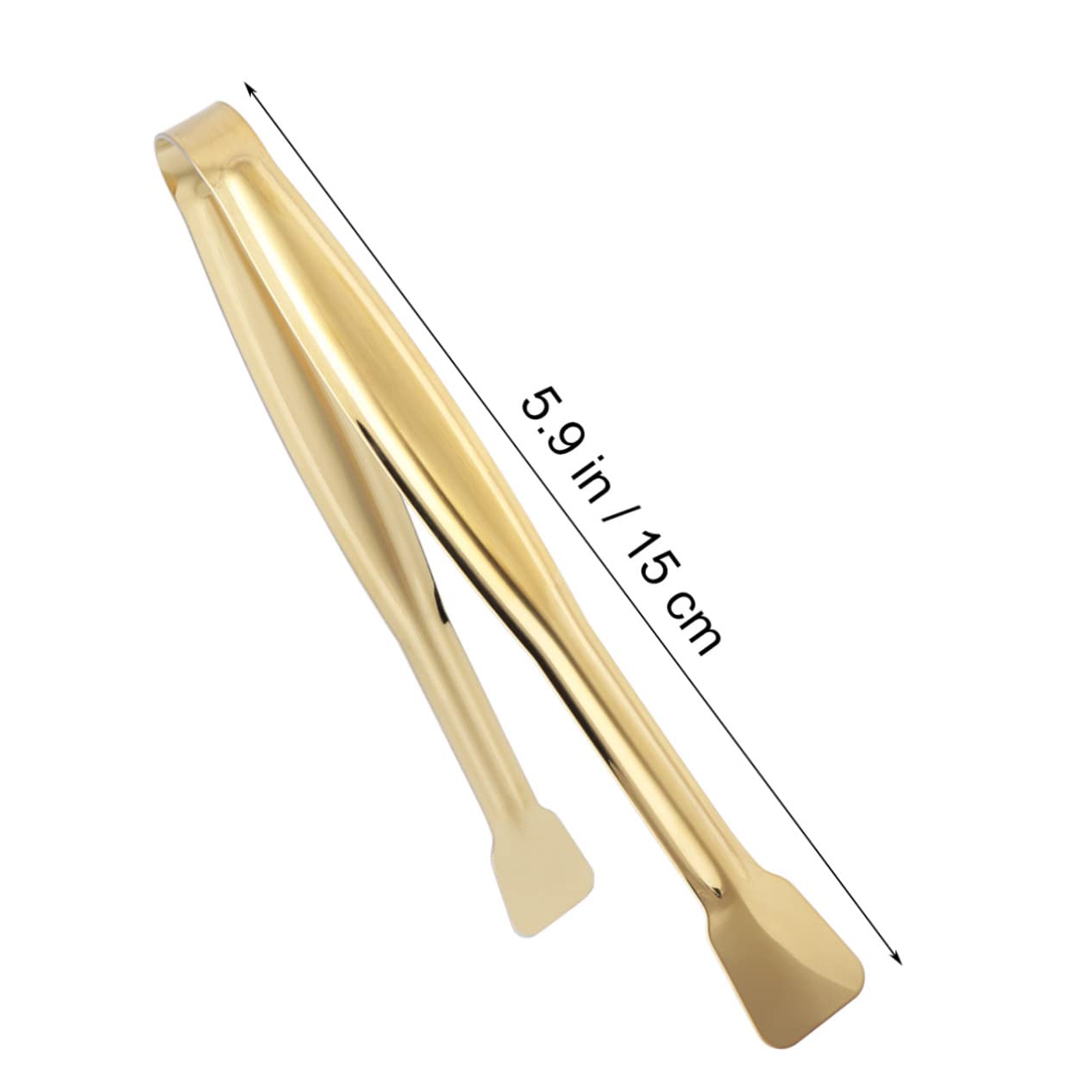 Unomor 4 Pcs Bread Clip Ice Cube Clip Food Clip Sugar Cube Tongs Food Serving Tongs Ice Serving Tongs Mini Food Icebre Mini Serving Tongs Ice Cube Tongs Stainless Steel Food Tongs Golden