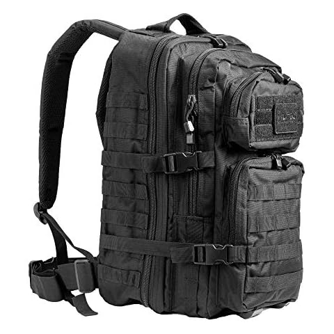 Mil-Tec MOLLE Tactical Assault Backpack, 20 Litre, Black Cover
