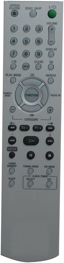 HCDZ Replacement Remote Control for Sony LBT-SH2000 CMT-NEZ3 CMT-NEZ30 Mini Micro Hi Fi Component Audio System