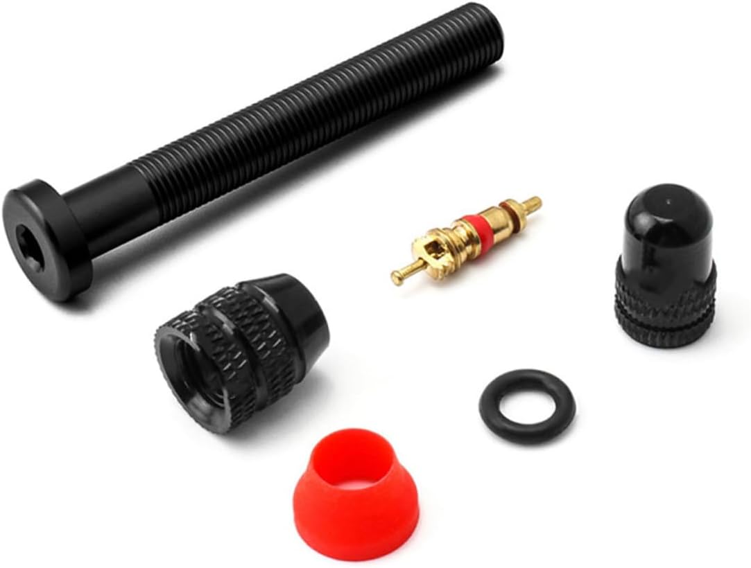 1Set Aluminum Alloy Tubeless Tire Valve Stem for Bicycles Durable and Lightweight Bike Tire Air Accessories Easy to Install with Increased Friction for Leak Prevention