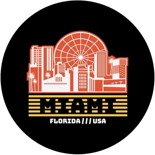 Miniatura 3 de USA Cities Miami Florida PopSockets Swappable PopGrip