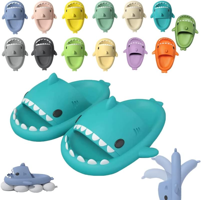 2022 Cloud Shark Slides, Shark Slippers, Shark Slides Adult