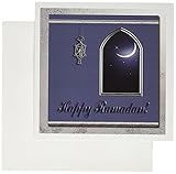 3dRose Ramadan Lantern with Moon in the Window - Greeting Cards, 6 x 6 inches, set of 12 (gc_22457_2)