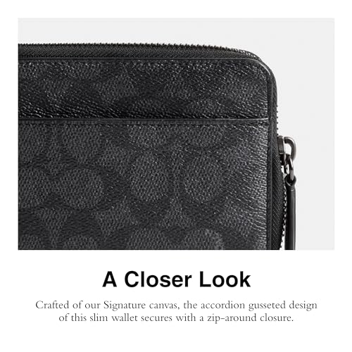 Coach Accordion Wallet in Signature with Coach Graphic4