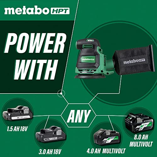 Metabo Hpt 18V Multivolt™ Cordless 5-Inch Random Orbit Sander | Tool Only - No Battery | Variable Speed | Brushless Motor | Electric Brake | Sv1813Daq4 #TOP3