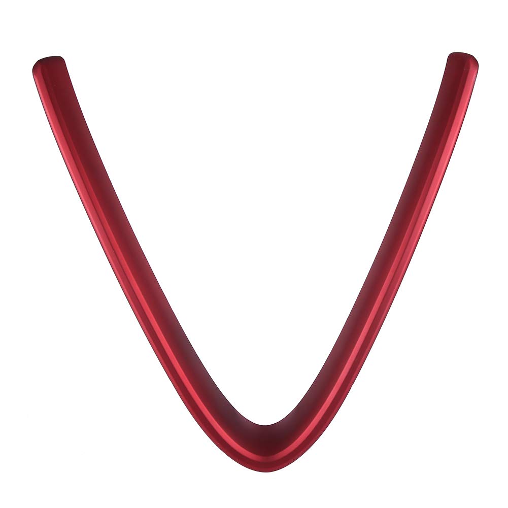BRRNOO Elegante Rivestimento della Copertura della Griglia a Forma di V in ABS Rosso per 2017 2018 Installazione Semplice e