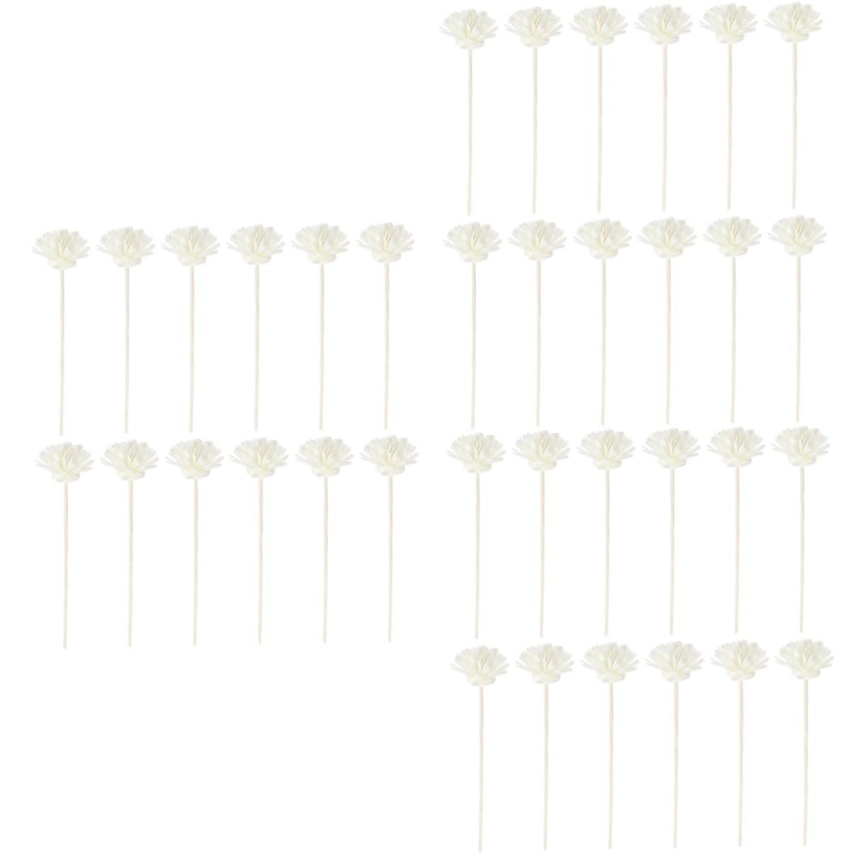 DECHOUS 3sets Rattan Aroma Sticks Diffuser for Home Fragrance Essential Oil Refills DIY Aromatherapy Kit 12pcs*3