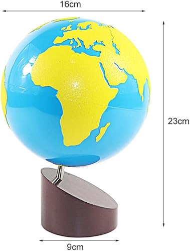 Miniatura 6 de Montessori Geografía Materiales Globo del Mundo PartesContinentes Preescolar Equipo Educativo Temprano Niños Cultura Juguetes de Aprendizaje Conoce