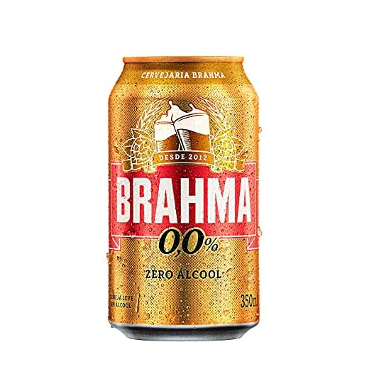 Cerveja Brahma Zero, 350ml, Lata