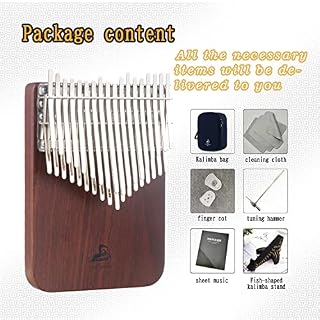 Chill Angels ECO Kalimba 34 touches accordé en C Double couche en bois d'ébène Piano à pouce Mbira Doigt Cadeau pour… – Image 5