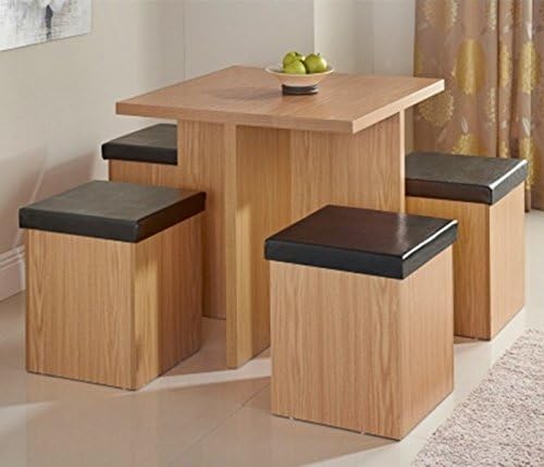 Stylish Stockholm Stowaway Dining Set 5pc perfect for the kitchen or dining room.