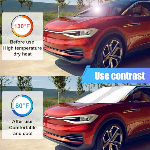 Parasol para parabrisas de automóvil plegable reflectante universal contra rayos UV 5