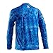 KOOFIN GEAR Performance Fishing Shirt Long Sleeve Sunblock Shirt UPF50 Vented Mesh Sides Loose Fit Blue
