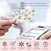 BSADKJFQO 4 Pcs Card Skin, Credit Card Skin for Transportation Key, Waterproof Vanly Debit Card Skin, Cute Personalizing Card Sticker, Slim Card Cover for Small Chips Beige Blue Flowers