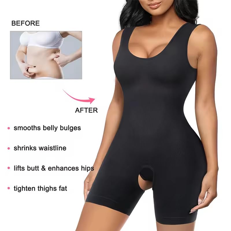 Image of Women Spandex & Nylon High Compression Body Suit (ED009)
