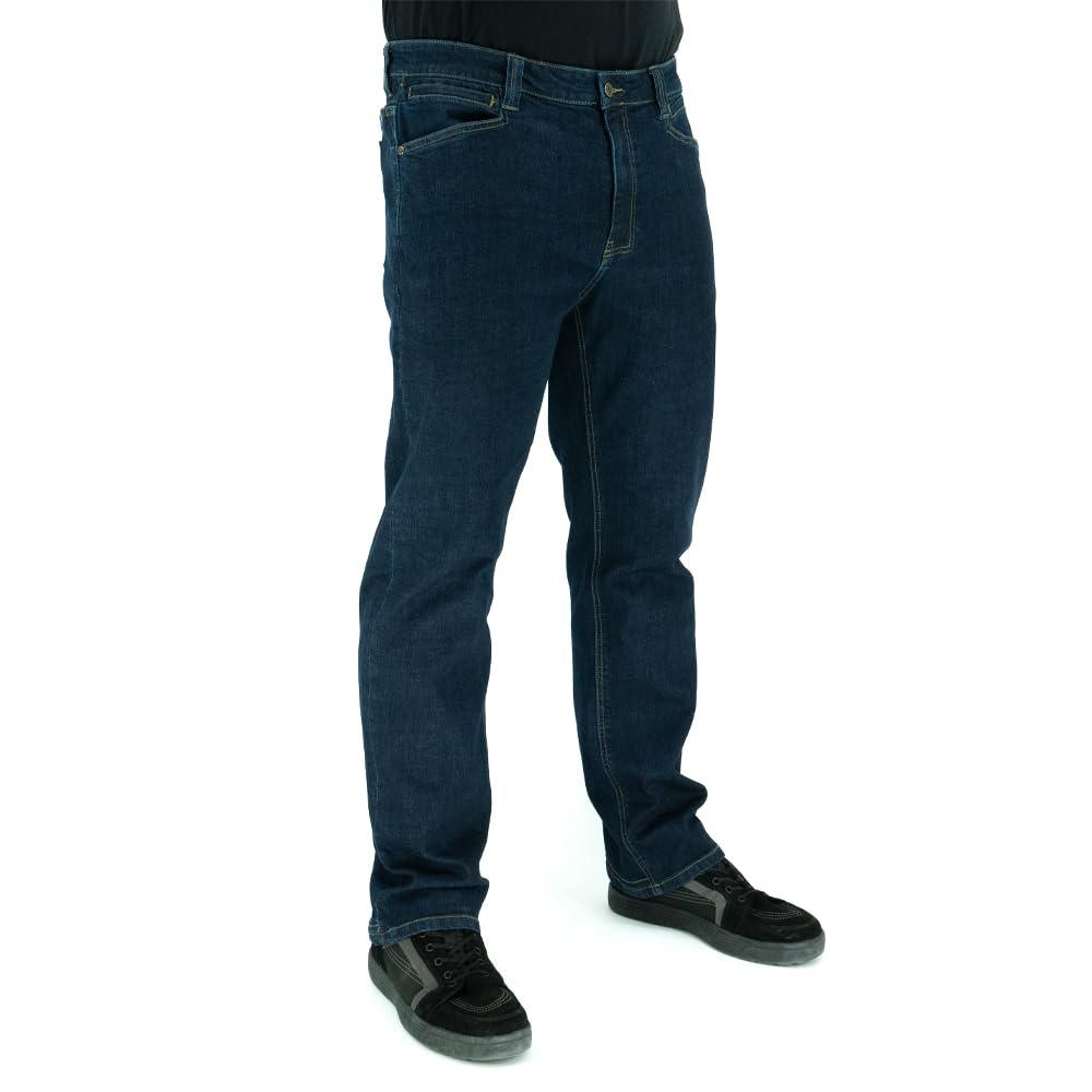 LA Police Gear Mens Terrain Flex Relaxed Fit Tactical Jeans Comfortable Stretch Denim Jean EDC Stretch Waistband Jeans
