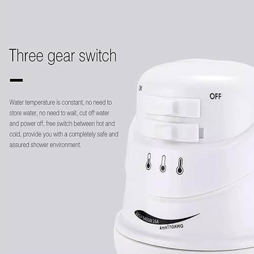 Miniatura 5 de Ducha eléctrica calentador de agua caliente instantáneo herramienta de baño 5400 W 110 V calentador de cabezal de ducha de agua caliente 3