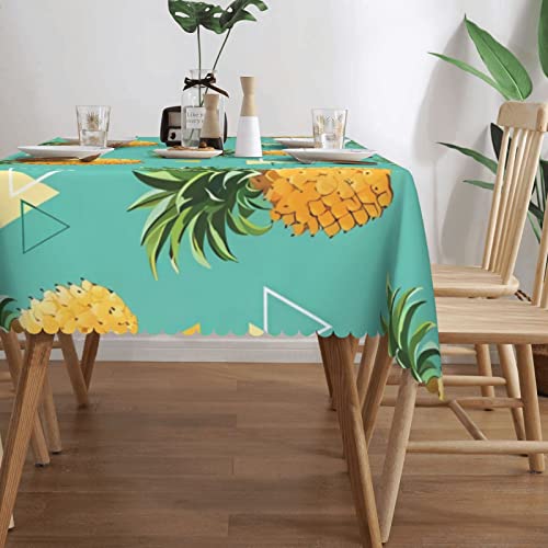 Nappe rectangulaire ananas lavable et résistante aux taches tenaces - 4