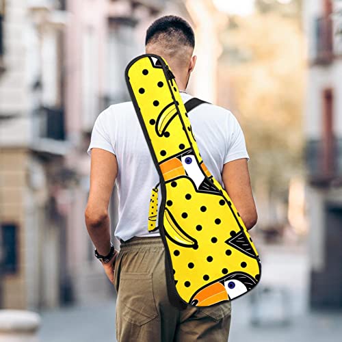 Housse pour ukulélé Toucan Oiseaux Banane Motif pois Jaune 10 mm Rembourrage épais 53,3 cm Sac de transport avec sangles… - Les Beatles, Paul McCartney, John Lennon, RIngo Starr, George Harrison Housse pour ukulélé Toucan Oiseaux Banane Motif pois Jaune 10 mm Rembourrage épais 53,3 cm Sac de transport avec sangles… – Image 6