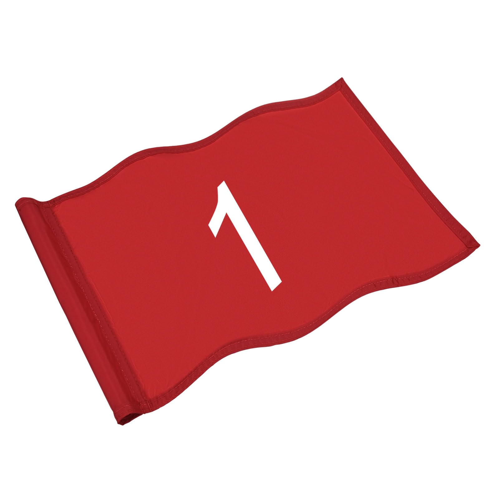 TIXIPEM Golf Flag with Tube Inserted [1pcs] - Nylon Putting Green Golf Target Flag with the Number 1 Use for Indoor & Outdoor Courts & Practice Field - [Red - 20 IN]