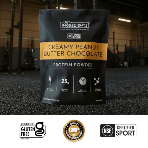 Image of JUST INGREDIENTS Creamy Peanut Butter Chocolate Protein Powder - NSF