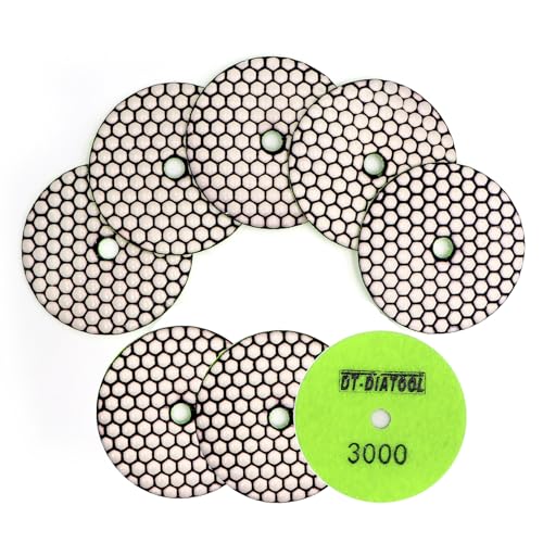 Tampons de polissage diamant 102mm DT-DIATOOL grain 3000 pour marbre et granit
