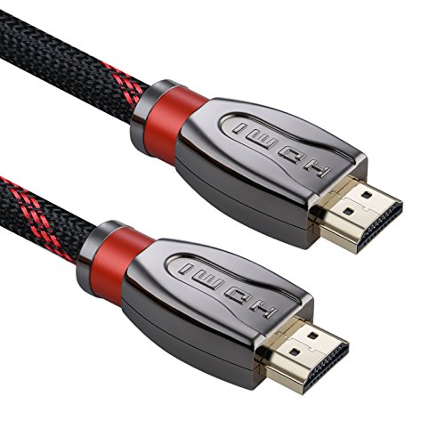 a-tech Cable HDMI 33 ft-red Cable HDMI 10m de alta velocidad, Ultra Support 3d  4K Ultra HD 2160p  Full HD 1080p  Canal de Retorno de Audio (Arc) Full HD [última versión]