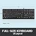 Perixx PERIBOARD-517 Wired Washable USB Keyboard, Certified with IP 65 Level, Black, US English Layout