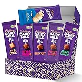 Cadbury Slabs Chocolate Box 6-Piece Assortment of Premium Cadbury Slabs Including Fruit & Nut, Rum & Raisin, Mint Crisp, Top Deck, Dream Biscuit, and Biscuit –Indulgent Chocolate Gift for Any Occasion