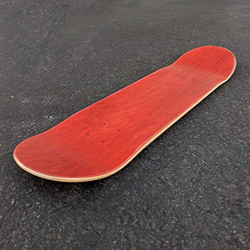 Stoked Ride Shop Blank Skateboard Deck Only | 7.75" (Red | Deck Only) - Thumbnail 2