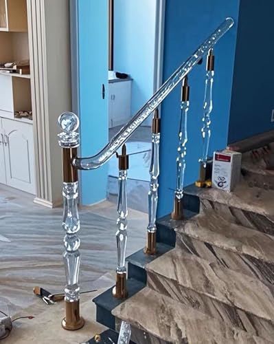 Poteau de newel en acrylique stable contre le manque de lumière d'escalier