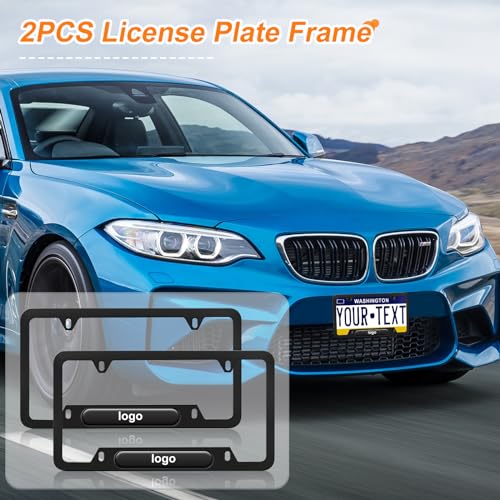 License Plate Frames for Mercedes-Benz, 2 Pack Car License Plate Bracket Holder, Black Premium Aluminium Alloy Weather Proof with Screw Caps Cover Set Car Accessories - Image 7