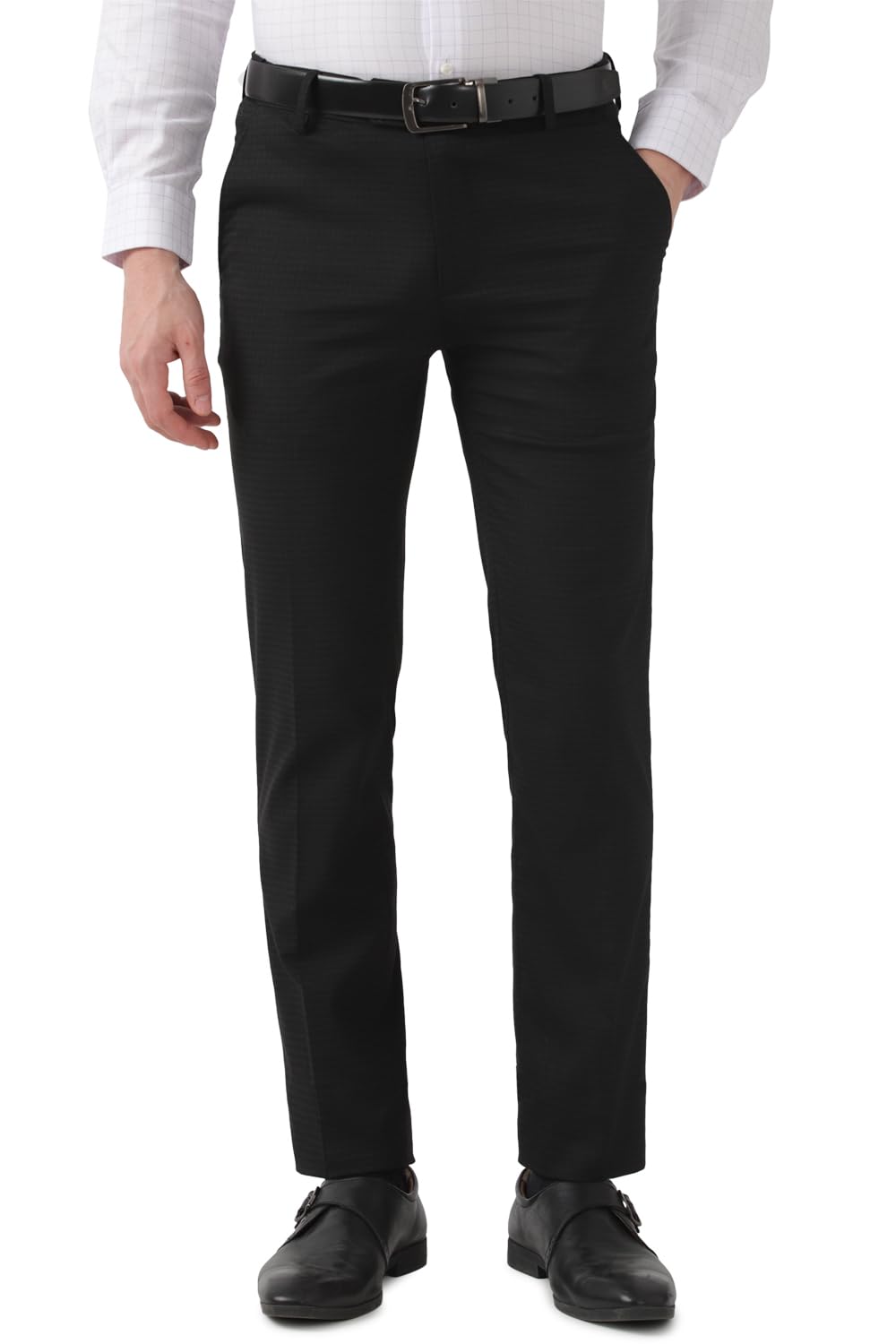 Peter England Men's Slim Work Utility Pants