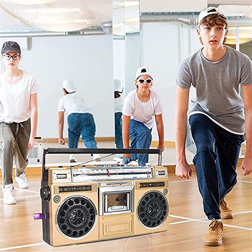 Boombox Bluetooth con CD, lettore a nastro, radio FM/DAB+, registrazione USB, perfetto per amanti della musica nostalgica e riunioni di famiglia