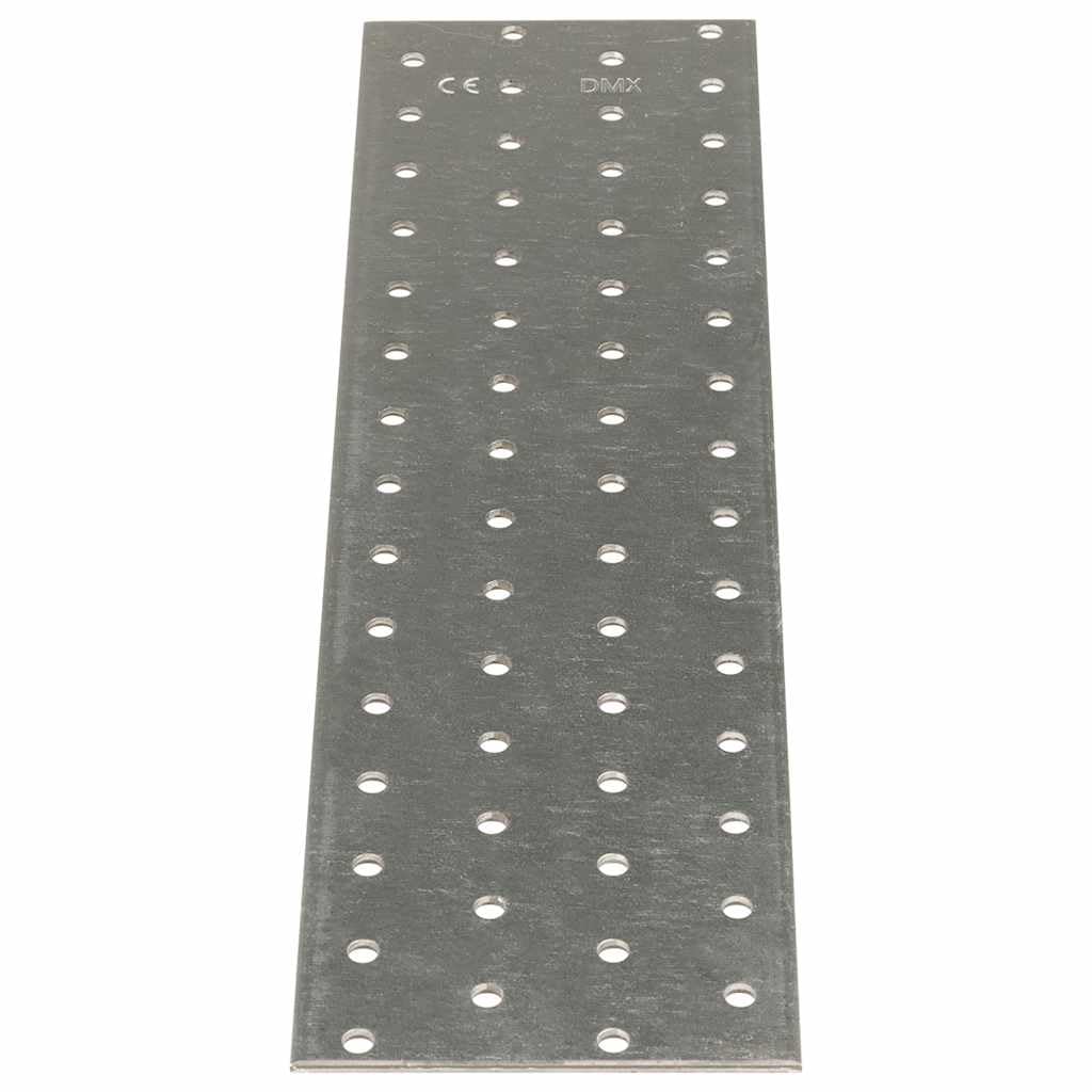Placas perforadas de acero galvanizado, 2 mm, 300 x 80 mm, 20 unidades, soporte plano, elementos de fijación, accesorios de construcción, para madera, metal, estantería, pared, techo