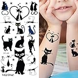 Supperb Temporary Tattoos - Cats (Black Cats)