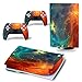 Cover adesiva in vinile per console PS5 e controller per Playstation 5 Disk, Galaxy PS5 Console e controller