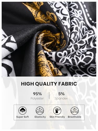 QIANXIZHAN Women's Harem Pants, High Waist Yoga Boho Trousers with Pockets - Image 5