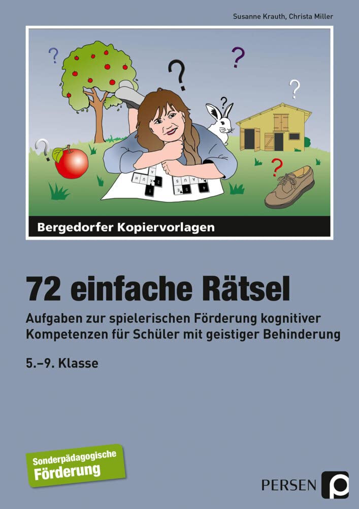 ein bedürfnis befriedigen rätsel 72 einfache Rätsel: Aufgaben zur spielerischen Förderung kognitiver  Kompetenzen für Schüler mit geistiger Behinderung (5. bis 9. Klasse) :  Krauth,