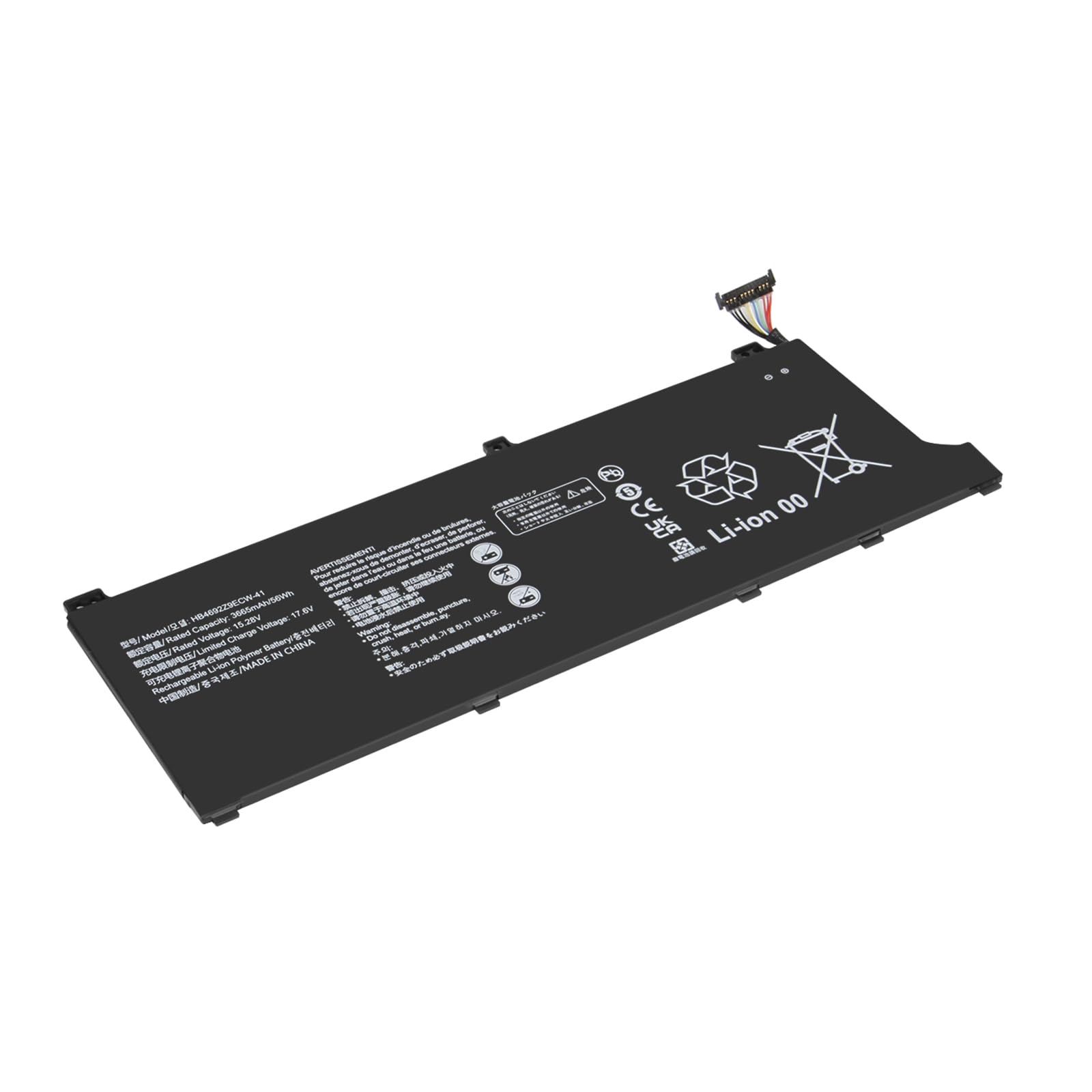 HB4692Z9ECW-41 Batterie per Honor Magicbook 14 (2019) per Huawei Matebook D 14 (2020) 14-53010TVS NBLK-WAX9X NBB-WAE9 NbB-WAE9P NBB-WAH9 NbB-WAH9P NbB-WAQ9R NbB-WAQ9RP Nbl-WAQ9R 15.28V 56Wh