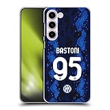 Head Case Designs Officially Licensed Inter Milan Alessandro Bastoni 2021/22 Players Home Kit Hard Back Case Compatible with Samsung Galaxy S23+ 5G