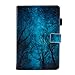 Dteck 9.5-10.5 Inch Universal Case, Flip Stand Leather Cover for Galaxy Tab 9.6 9.7 10.1 10.4 10.5 /iPad Pro 9.7 /Dragon Touch 10 10.1 /Lenovo Tab 10.1 10.3 /Android Tablet 10 10.1 Inch, Green Forest