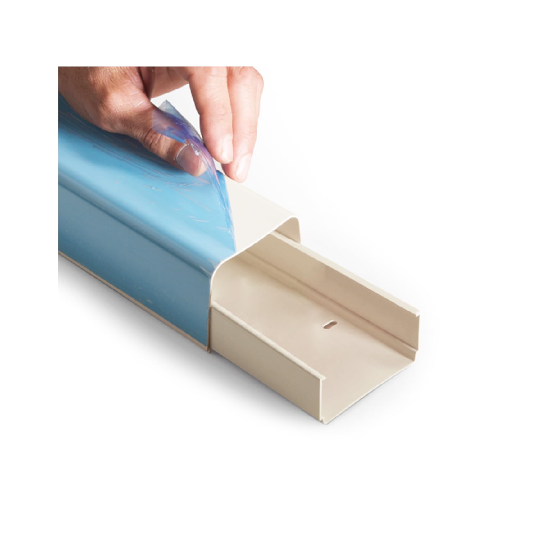 Goulotte pour Climatiseur 80x60 mm PVC Antichoc Anti-Uv 2 Pièces 1 m Clipser Mono Dual Split