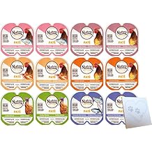 Nutro-Perfect Portions Grain Free Variety Pack - 6 Total Flavors Real Salmon & Tuna, Chicken & Shrimp, Chicken & Liver, Turkey, Salmon and Chicken 12 cans Total, 24 Servings