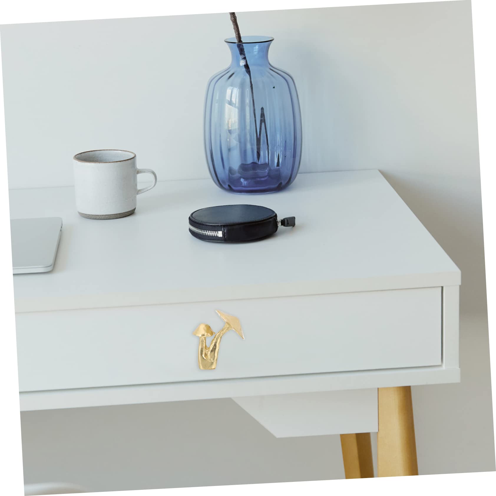 Artibetter 5pezzi Pomello Per Mobili Ottone Forma Di Fungo Maniglia Per Armadi Design Elegante e Resistente Per Rinnovare Tuoi Spazi Domestici